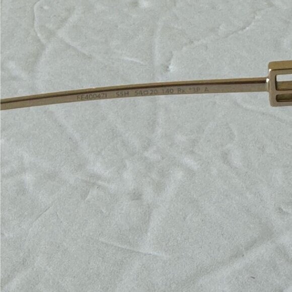 Fendi Designer Cat Eye Sunglasses Brown Gold W Pouch & Box 54mm - Picture 11 of 16